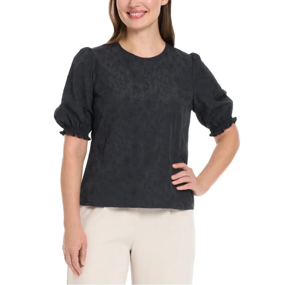 NWT Ted Baker Women's Short‎ Sleeve Blouse puff sleeve